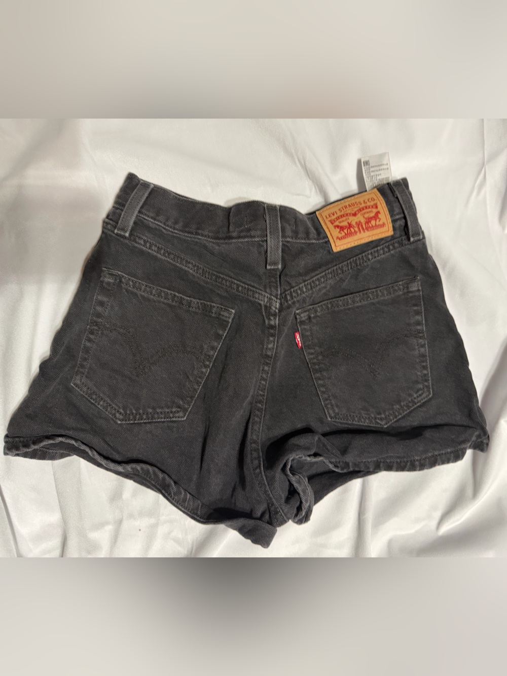 Levi's Black High-Waisted Mom Shorts